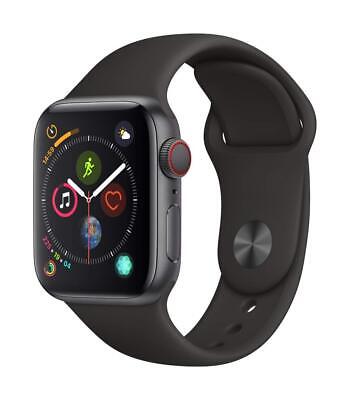 Apple Watch SE（GPS，44 毫米）- 深空灰色铝制表壳搭配黑色运动表带（更新版） 