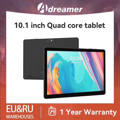 Adreamer LeoPad10X Tab 10.1" Tablet UNISOC SC7731 Quad Core 2GB RAM 32GB ROM 1280x800 IPS Android 11 Bluetooth Wifi Tablets