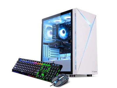 IPASON V5 Gaming PC Desktop AMD R5 5600 6core 12Thread Up to 4.4GHz 16G DDR4 RAM 500G M.2 SSD GTX1650/RTX2060S/RTX3050 WIN10