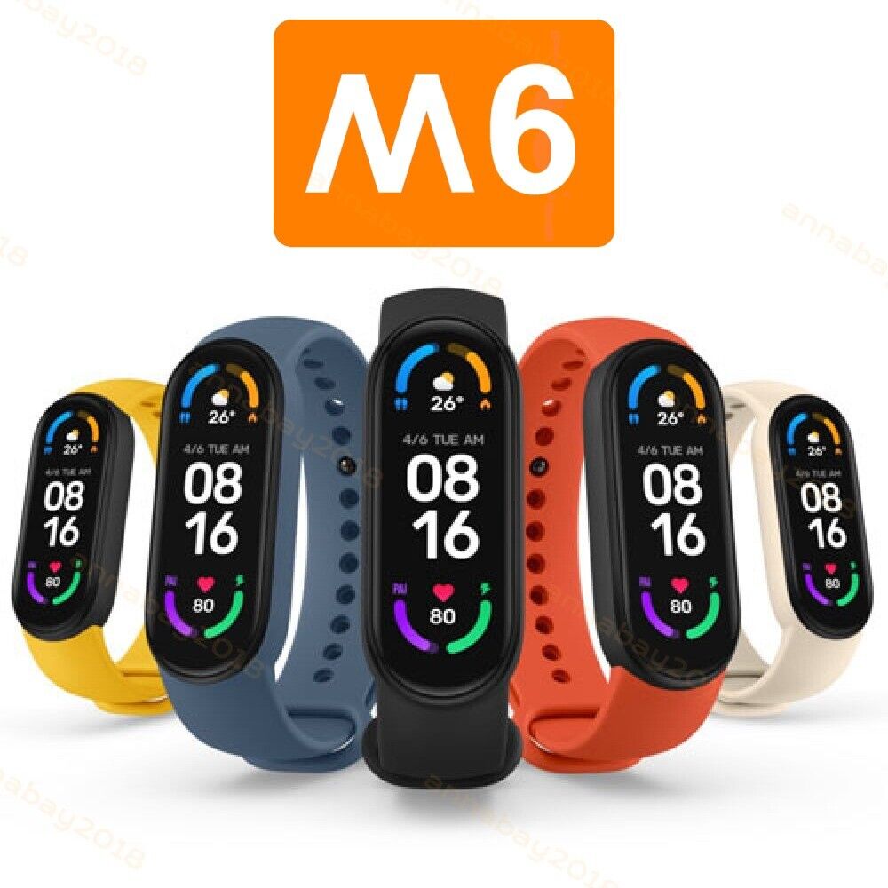 M6 Smart Band Watch Bracelet Wristband Fitness Tracker Blood Pressure Heartrate