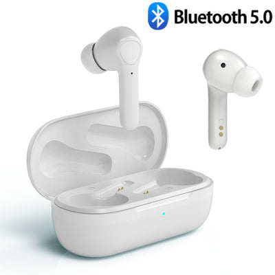 True Wireless Earbuds with Mic Bluetooth Headset Headphones for iPhone Android