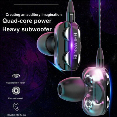 3.5mm HIFI Super Bass Headset In-Ear Earphone Stereo Earbuds Headphone Wired Mic