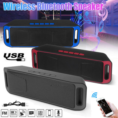 Portable Bluetooth LOUD Wireless Speaker Outdoor Stereo Bass USB/TF/FM Radio