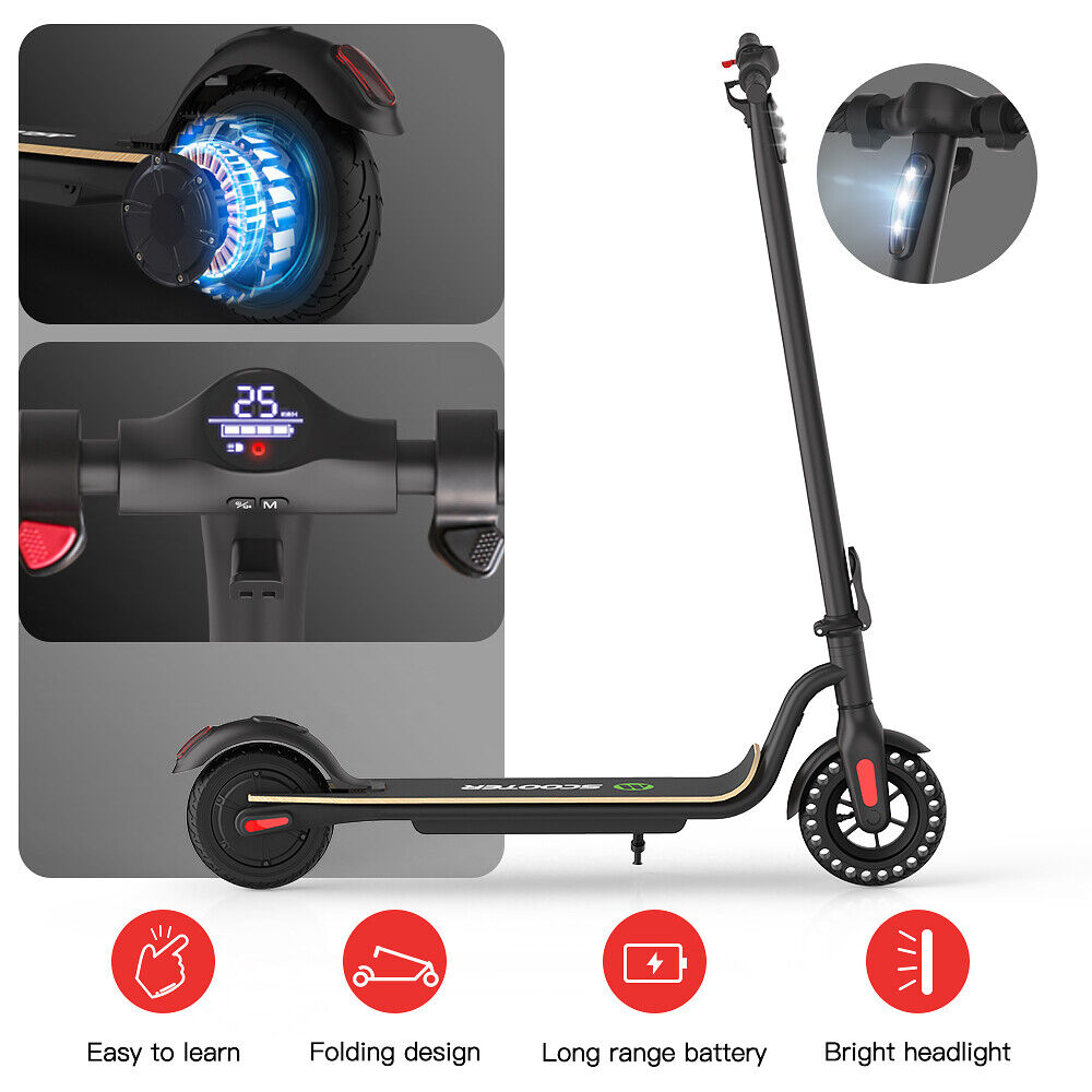 🛴ELECTRIC SCOOTER ADULT,LONG RANGE 13MILES,FOLDING ESCOOTER SAFE URBAN COMMUTER