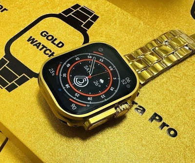 2023 Ultra Pro Series 9 Gold G9 NFC Bluetooth call Fitness Health  Smart Watch