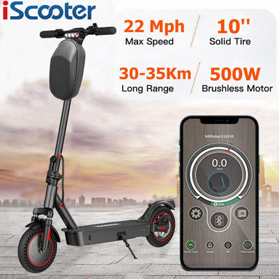 iScooter i9 MAX 500W Adult Foldable Electric Scooter 22Mph Max Speed Brand New