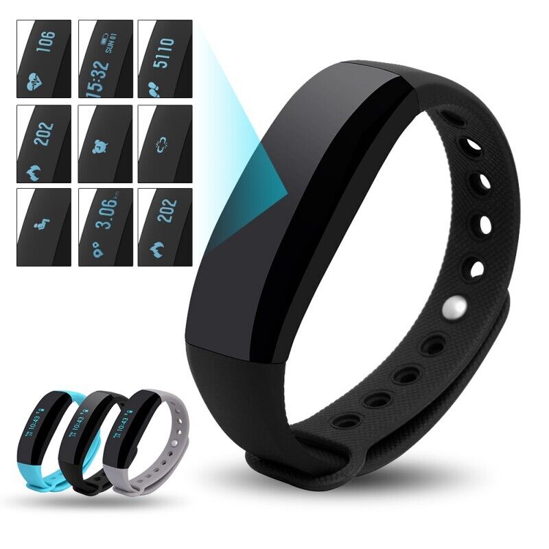 Smart Watch Bracelet Band Wristband Fitness Tracker Blood Pressure Heartrate