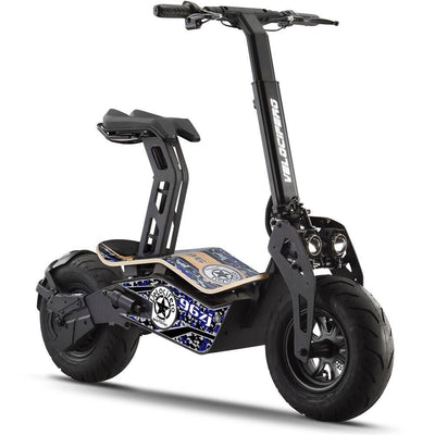 MotoTec Mad 1600w 48v Electric Scooter - Now With Hub Motor