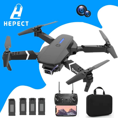 2023 New RC Drone With 4K HD Dual Camera WiFi FPV Foldable Quadcopter +4 Battery