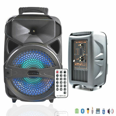 8inch 1000W Wireless Portable FM Bluetooth Speaker Heavy Bass Sound System Party